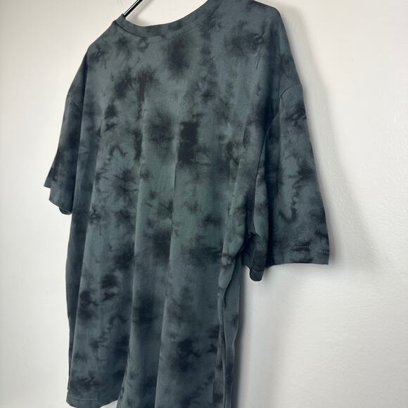 Kiss Adult Detroit Rock City 76' Flames Lips Grey Tie-Dye Crewneck T-Shirt 3XL - Picture 5 of 8